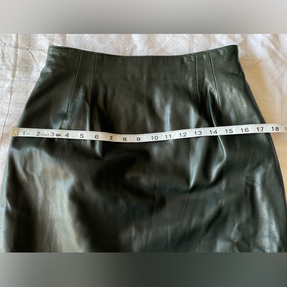 I.Magnin x Vakko Leather Skirt Vintage - Picture 9 of 15